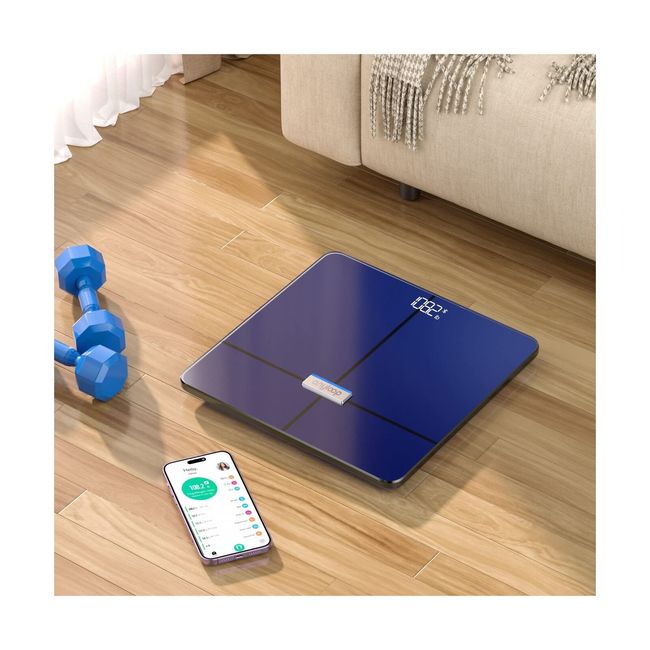 anyloop Smart Scale for Body Weight and Fat Percentage, Accurate Black