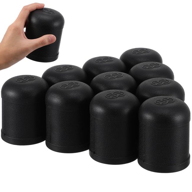 Toyvian 10PCS Dice Cups PU Leather Dice Cups for Dice Games Professional Shaker Cups Yahtzee Party Dice Cups Dice Bag Set Dice Stacking Cups Plastic Shaker Dice Cups for Bar Board Games