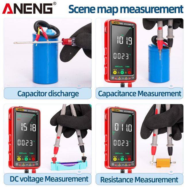  Rechargeable Smart Digital multimeter 6000 Counts