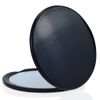 Compact Mirror, Makeup Mirror, 10x Magnifier, Folding Mirror, Hand Mirror, Double Sided Mirror, Adjustable Angle, Ultra Lightweight (Black)