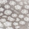 LANODO 3 Pcs Nail Stickers, 5D Flowers, Black and White Lace, Multiple Styles, DIY Nail Sticker Set