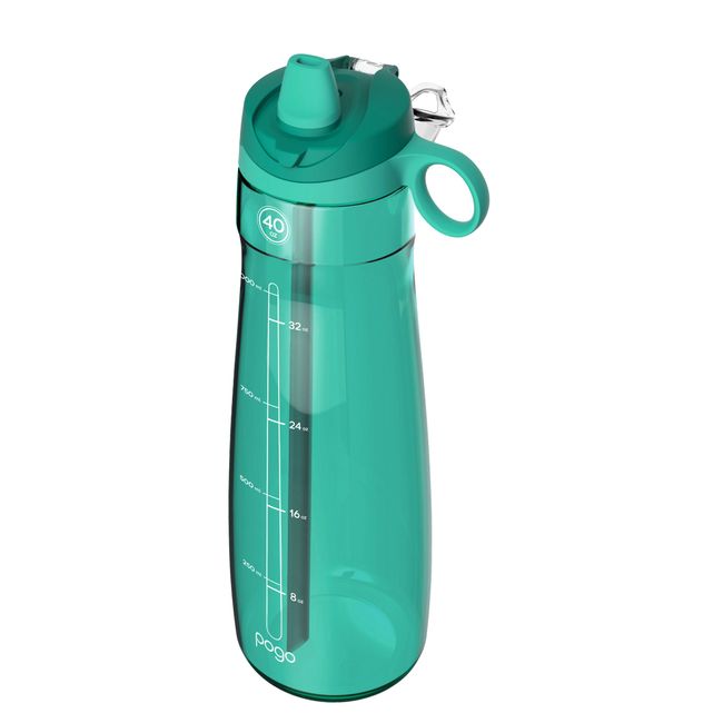 Pogo BPA-Free Plastic Water Bottle with Chug Lid, 32 oz