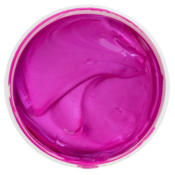 Perfectly Opaque Pearlescent Metallic Screen Printing Fabric Ink (Raspberry, 100g)