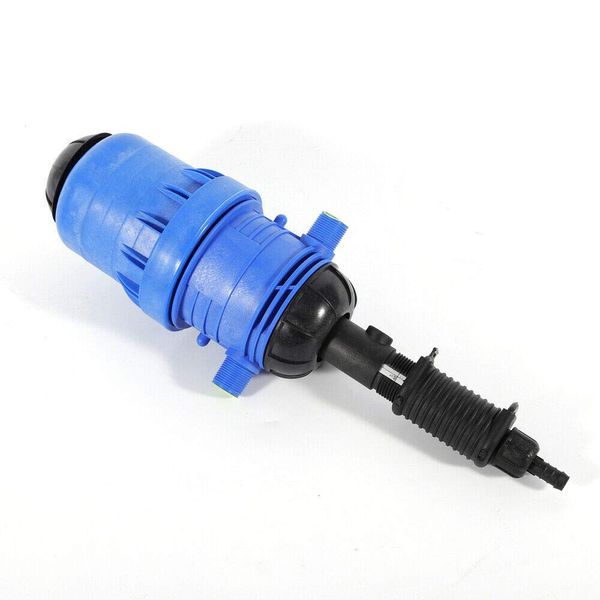 Fertilizer Injector Pump, 0.4-4% Adjustable Automatic Fertilizer Dispenser Water Driven Chemical Liquid Doser Dispenser for Drip Irrigation Garden Hose Livestock 20-2500L/h