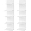 5 Tier Wall Shelf Unit,Vertical Column Shelf Floating Storage Home Decor Organiz