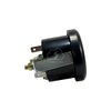 Fuel Level Gauge 0–½–1 Scale – 12V Analog Gas Meter, 52 mm Panel