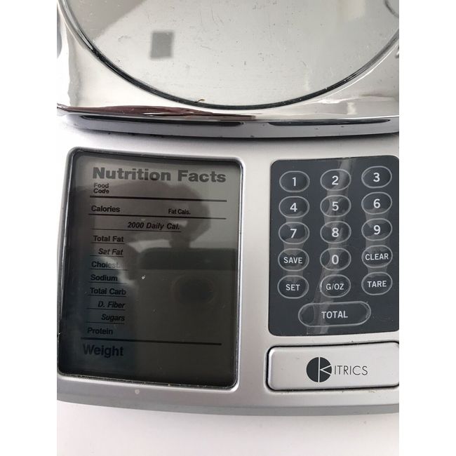 Kitrics Digital Nutrition Scale (Silver)