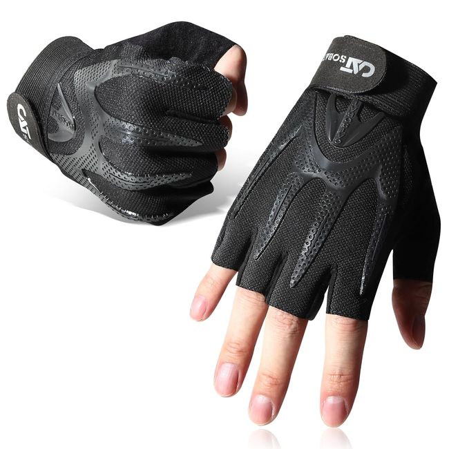 Catsobat Tactical Gloves, SWAT Cosplay, Survival Game, Military Outdoor Sports, Half Finger Type