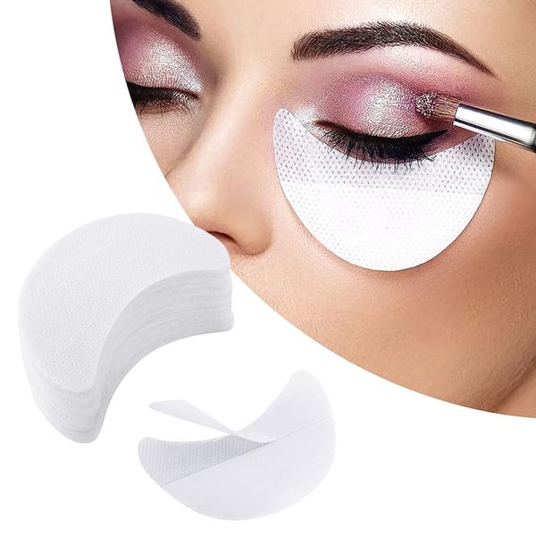 KQNM 50er-Pack Lidschatten-Pad-Patches, Lidschatten-Schablonen für Wimpernverlängerungen, Tönung und Lippen-Make-up