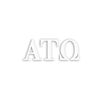 Officially Licensed Alpha Tau Omega 8" x 3" Window Decal - White