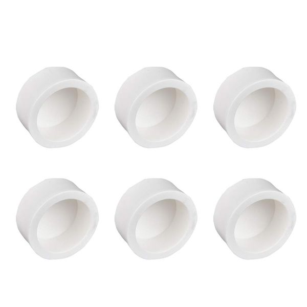 YOFASEN White Pipe Covers - PVC Pipe Cap Fitting - Slip Socket External End Caps, 20mm, 6pcs