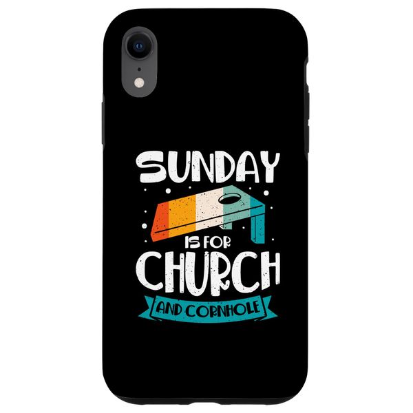 iPhone XR Sunday is for church and Cornhole Case