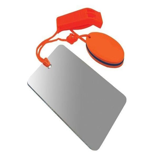 UST Find-Me Signal Mirror & Hear-Me Floating Whistle Combo with Three Wilderness Essentials in One, Including a Signaling Mirror, Emergency Whistle and Orange Float; Great for Camping, Backpacking and Survival