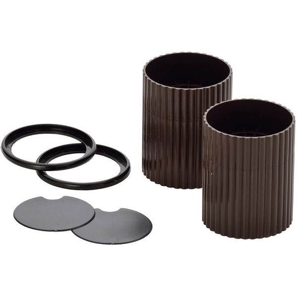 High Heel Plus Circle 2 Pack Chocolate Brown H-2808