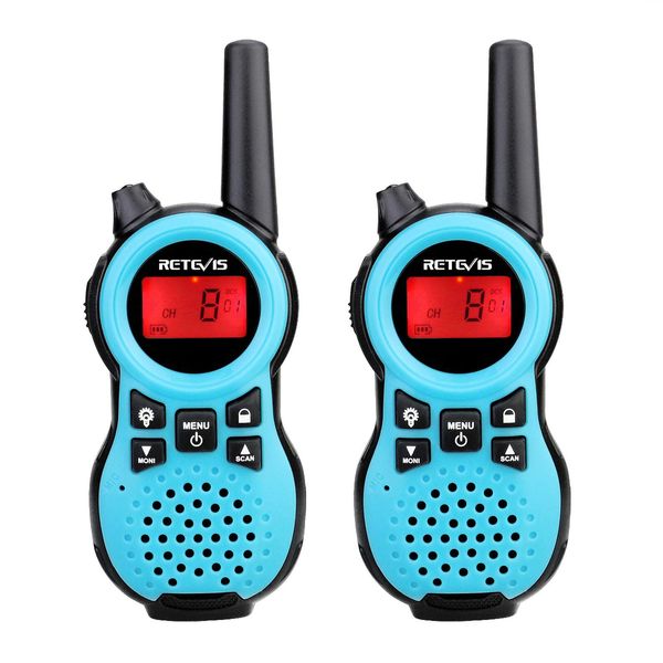 Retevis RT38 Walkie Talkies for Kids,Kids Toys for 6-12 Year Old Boy Girl,Mini Size USB Port,Long Range FRS Radio,Camping Hiking Outdoor(Blue 1 Pair)