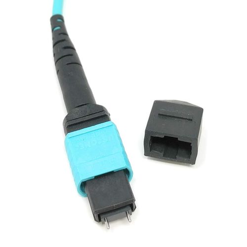 Ultra Spec Cables Multimode OM3 MPO Male to 12 x LC-UPC Simplex Breakout Cable, 1 Meter