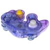 Custom Replacement Shell Clear Material for eXtremeRate GameCube Controller, Soft Touch Grip Replacement Housing Shell Button for GameCube Controller (Controller not included) "Blue and Purple