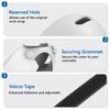 GEEKRIA Touch Controller Grip Cover Compatible with Meta Quest 2, VR Anti-Throw Handle Silicone Sleeve with Adjustable Hand Strap, Controller Caps (White)