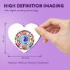 1 x Heart MDF Magnets - Earth Globe Flags Map Travel 9307