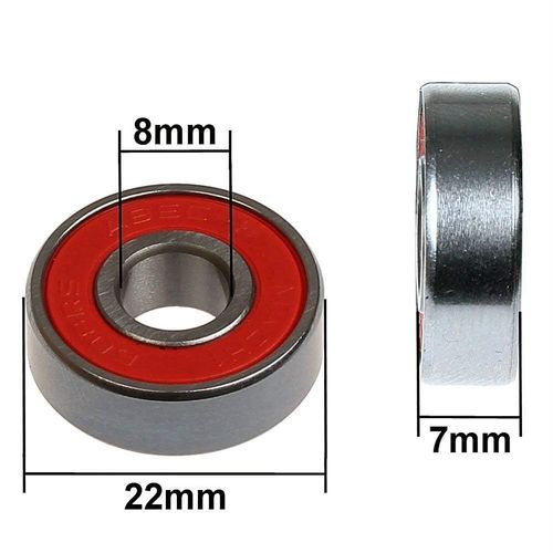 FunTomia 608 2RS ABEC-9 Mach1 Racing Ball Bearings / Bearings + Spacer for Inline Skates Skateboard Rollerblade Waveboard and Longboards Pack of 32
