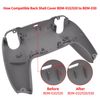 eXtremeRate Textured Blue Non-Slip Custom Back Plate Bottom Shell Compatible with ps5 Controller, 3D Splashing Cover, Game Improvement Replacement Back Shell Cover Compatible with ps5 Controller