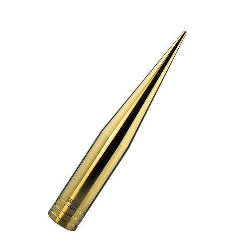 TRUE SPIKE Fat Spike 24KT Gold Antenna in Heavy Gauge CNC Machined Billet Aluminum Short Compatible with Ford Raptor F-150 10-21 2010-2021