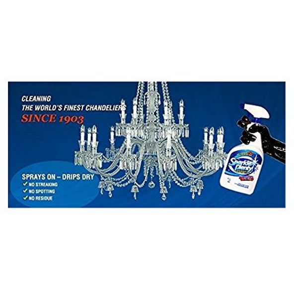 Sparkle Plenty Crystal Chandelier Cleaner Spray | Drips Dry | Home Cleaning Supplies | Crystal Cleaner | Fine Collectables Cleaner | Glass Cleaner | Figurine Cleaner | 32 fl oz (Pack of 2)