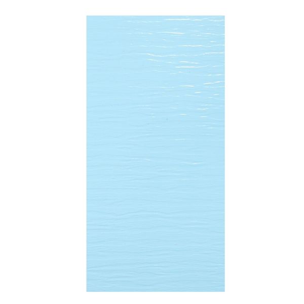 PVC Ripple Water Sheet Miniature Roof Tiles for DIY Mode,Light Blue Flow Pattern