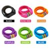 Goldpool Colourful Bike Lock Combination Lock, High Security 5 Digit Cable Lock with Self Coiling Function Cable Lock 4 Feets Long, Green