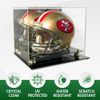 Football Full Size Pro Helmet Display Case with Mirrored Back