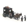 Langley Models Horse Drawn Hearse + Figures + coffin N Scale UNPAINTED Kit E48