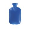 FASHY Classic German-Engineered Hot Water Bottles (Single Ribbed Blue)