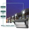 120W LED Wall Pack Light with Dusk-to-Dawn Sensor 15600lm 5000K Security Lights