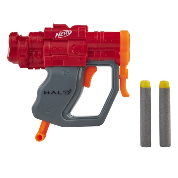 Nerf MicroShots Halo SPNKr - Mini Dart-Firing Blaster and 2 Darts - Collectible Blaster for Halo Video Game Fans Battlers