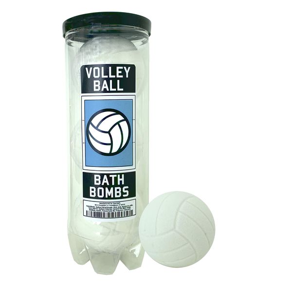 Volleyball Bath Bombs - 3 Pack - Volleyball Gifts - Volleyball Gifts for Team & Girls & Teen Girls, Girls Volleyball, Volleyball Accessories for Teen Girls, Volleyball Coach, Volleyball Gear