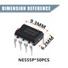 Innfeeltech 50 Pcs Timer IC NE555P Generator Single Percision Time DIP 8, Double Pole