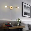 Lighting Gold Plug in Wall Sconce Mid Century Modern Wall Lamp Mounted Sconce 2-