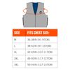 Ergodyne mens - Cooling Vest Embedded Polymer Zipper, Gray, X-Large US