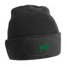 Flox Creative Black Beanie Green Stag Santa