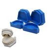 Bordhap 6PCS Dental Model Base Former Impression Trays Base Molds Set for Lab Plaster Model Cast Trimming
