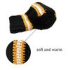 FunisFun Beer Mitten Gloves, Knit Stitched Drink Mitt Holder for White Elephant Gag Gift Tailgating Idea Large