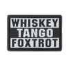 Whiskey Foxtrot Tango PVC Patch Graphite