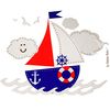 Eimer/Putzeimer/Mülleimer - mit Deckel + Tragegriff - pink - rosa Schiff - Boot Bieco - geruchsdicht - Windeleimer Geruch - geruchsfrei - Wickeleimer ..