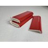 Candy Apple Red Ceramic Tile Mud Cap Subway Trim Mudcap Mid Century Modern