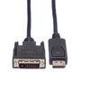 Rotronic Roline 11.04.5619 DVI Cable 1.5 m Black