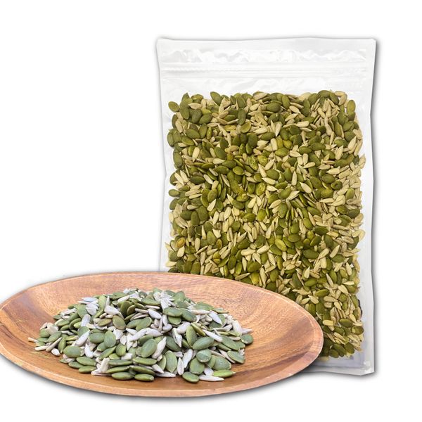 Eight Shop Pumpkin Seeds, Sunflower Seeds, Additive-free, 2 Types, Mixed Seeds, 10.6 oz (300 g)