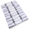 10 Deluxe Silver and White Christmas Crackers
