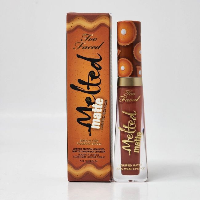 New Too Faced Melted Matte Limited Edition Liquified Lipstick Pumpkin Spice