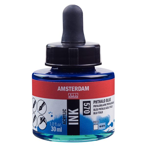 Amsterdam ACRYLC Ink PHTH.Blue, Phthalo Blue, One Size