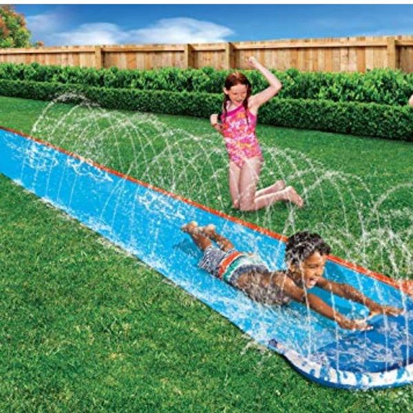 Water slides – Kids speed blast water slide – slip and slide water slide – Summer Outdoor inflatable water slide for kids – outdoor pool – 16fts Kids Outdoor inflatable toy with water sprinklers